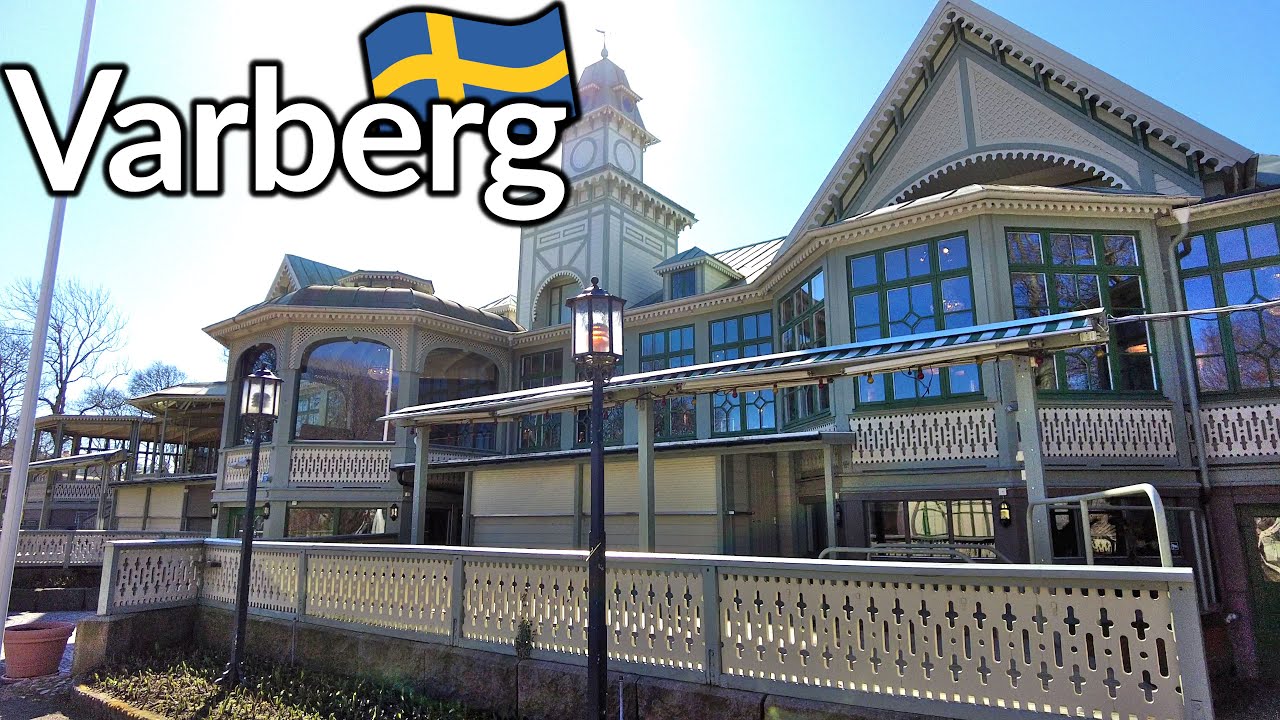 Sweden, Varberg, walk starting along the coast at the fortress then circling back inland to Societén