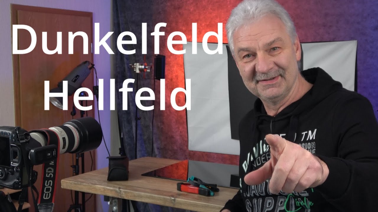 Gläser belichten in Dunkelfeld-/ Hellfeldbelichtung