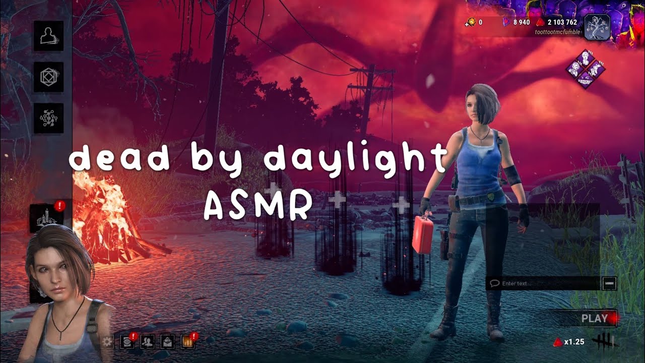 ASMR play dbd with me!! | (loud) keyboard sounds + whispering ⋆˙⟡