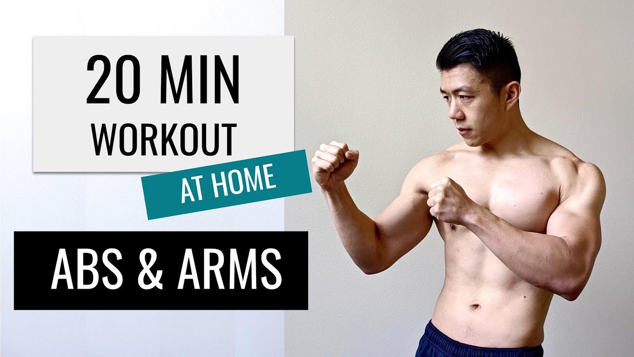 20 MINUTE ABS + ARMS WORKOUT// No Equipment at Home