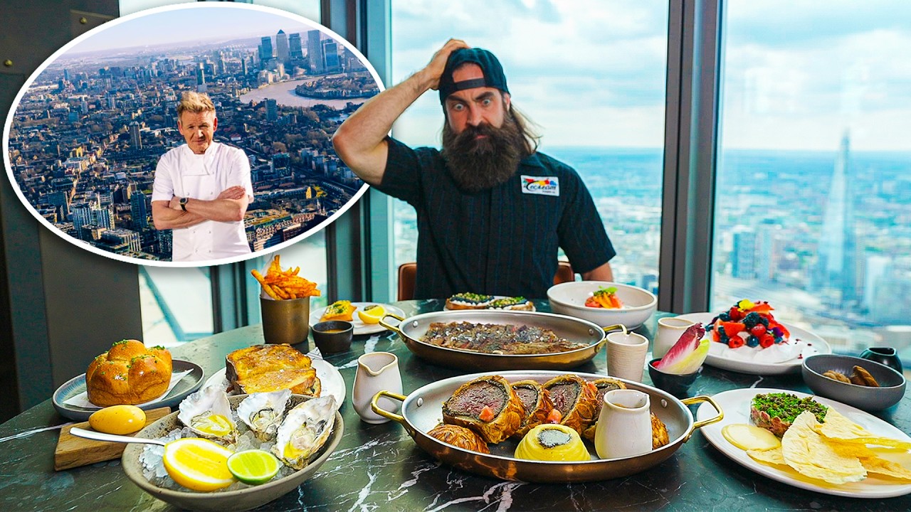 Я СЪЕЛ ВСЁ МЕНЮ В НОВОМ РЕСТОРАНЕ GORDON RAMSAY НА КРЫШЕ