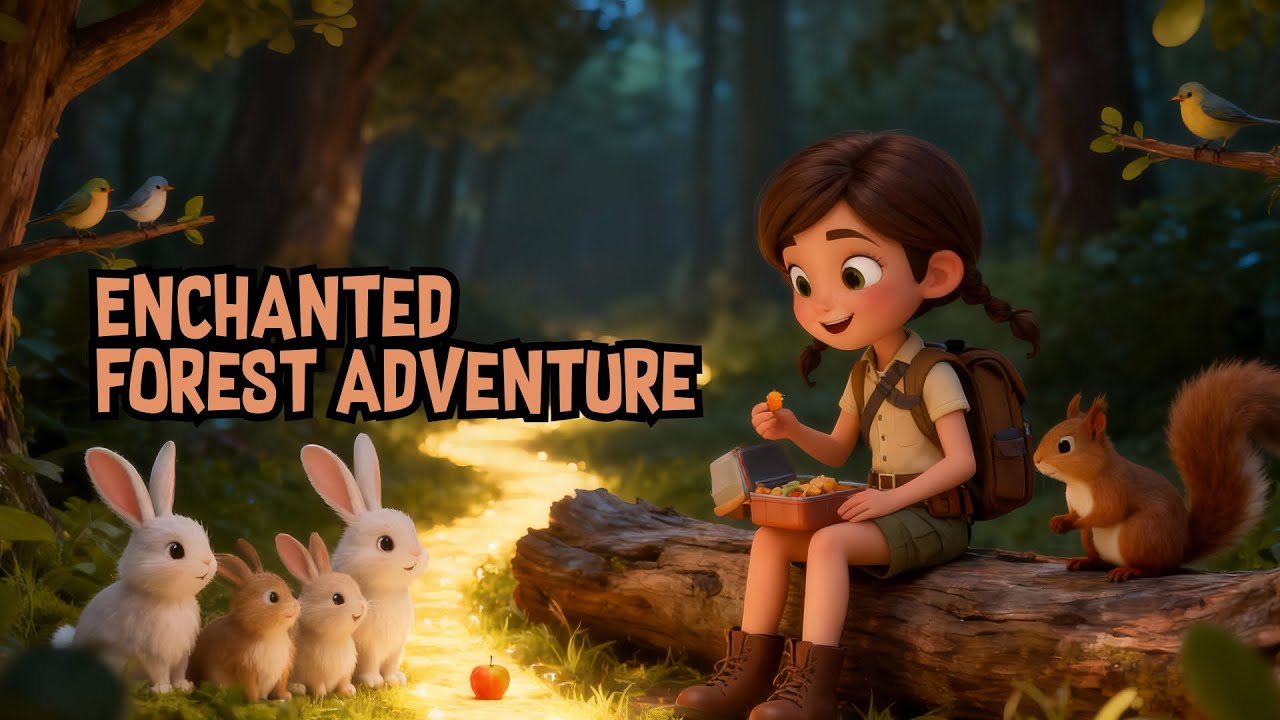 Nina Enchanted Forest Adventure #3danimation #bedtimestories #adventure #kidsvideo #trending #fyp