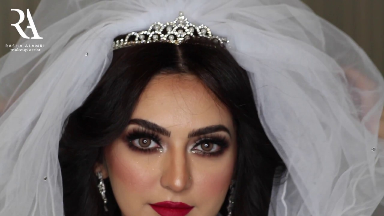 خطوات مكياج عروس بروج أحمر | رشا العمري