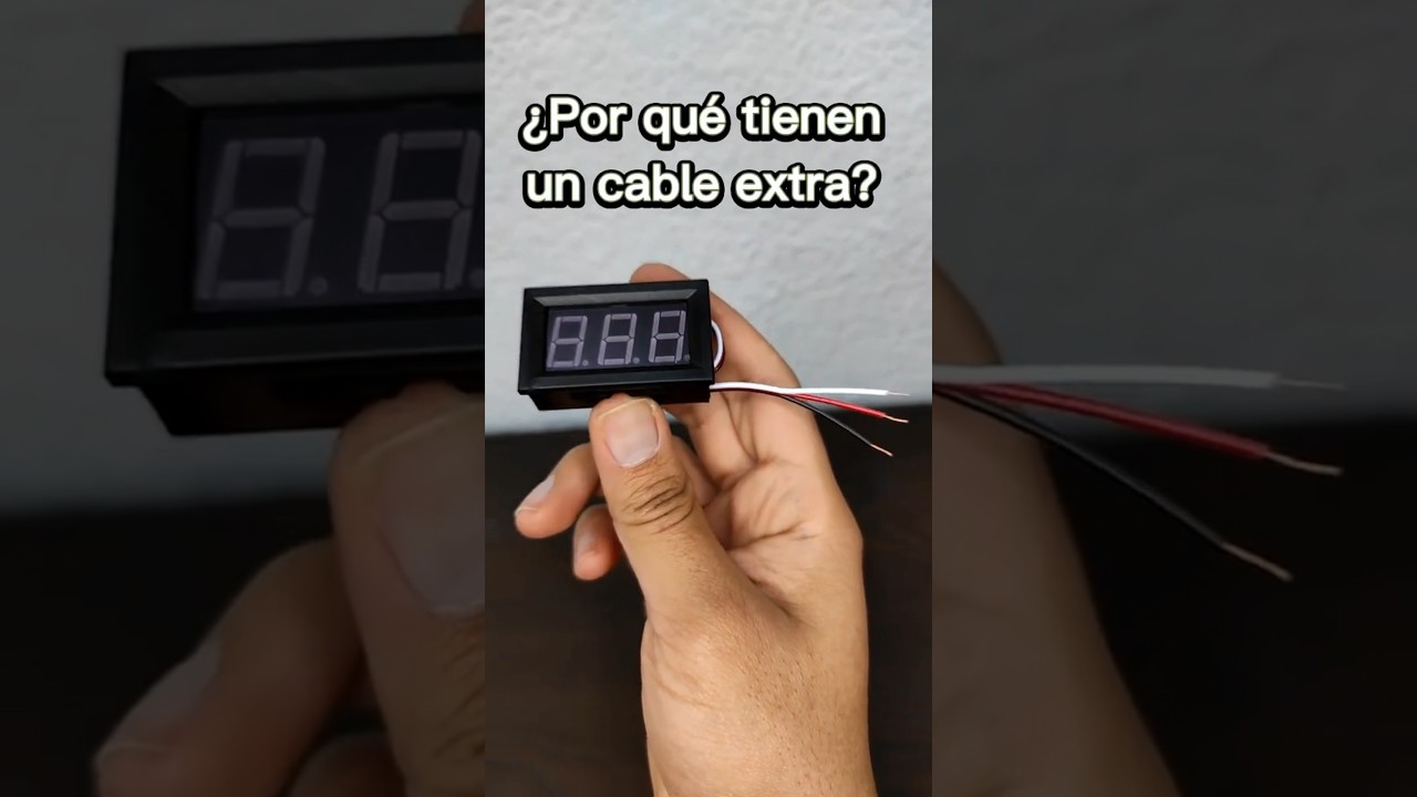 ¿Por qué tu voltímetro digital tiene 2 o 3cables? 