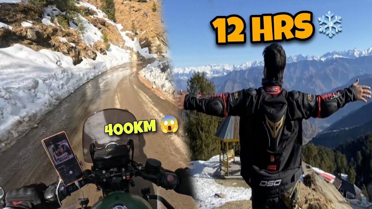 I Covered 400KM in 12 HOURS for SNOW 😱❄️ | Crazy Himachal Trip