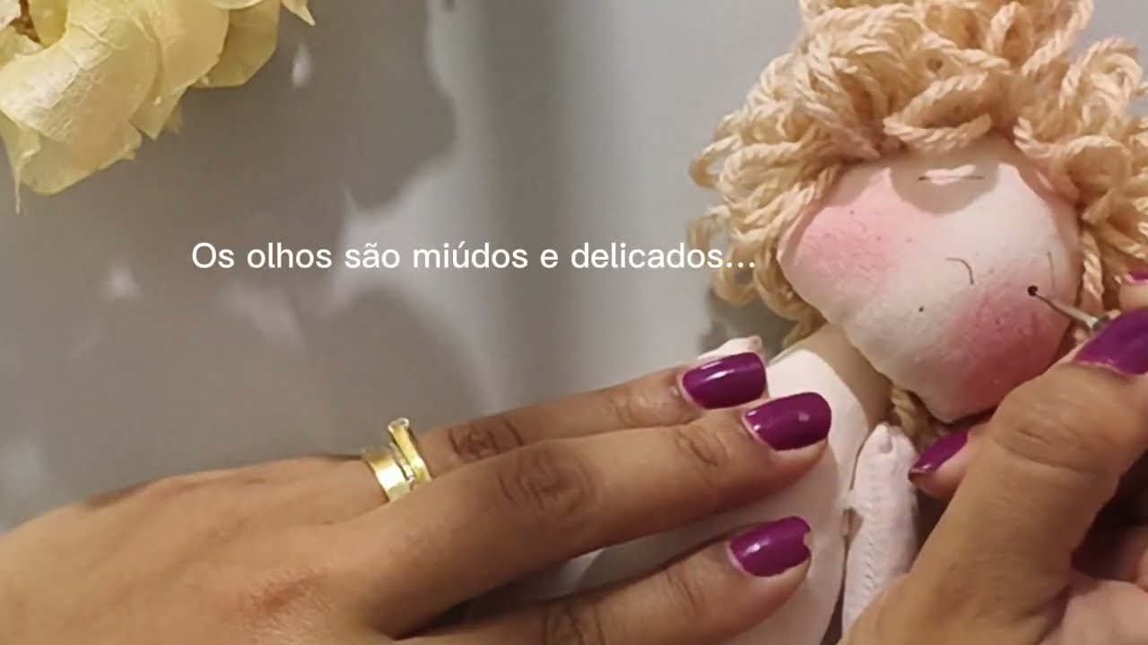 Como pintar rostinho de boneca de pano | Diário miúdaatelier