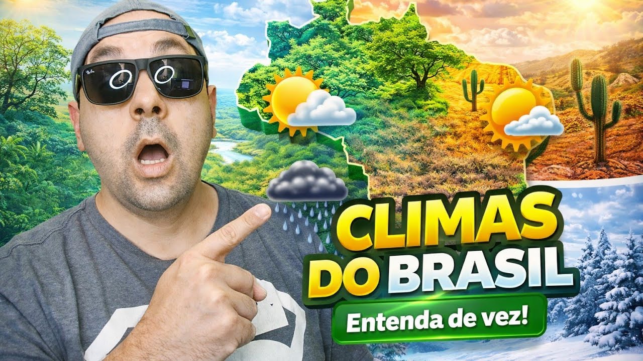 🌦️ Climas do Brasil – Aula sem tédio, prometo I Enem e Concurso IBGE