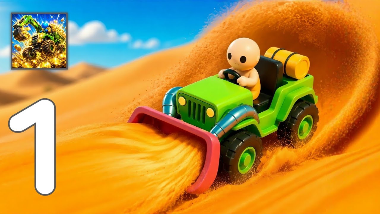 Sand Miner: Idle Mining Game - Gameplay Walkthrough Part 1 - Land of Sand (IOS, Android)