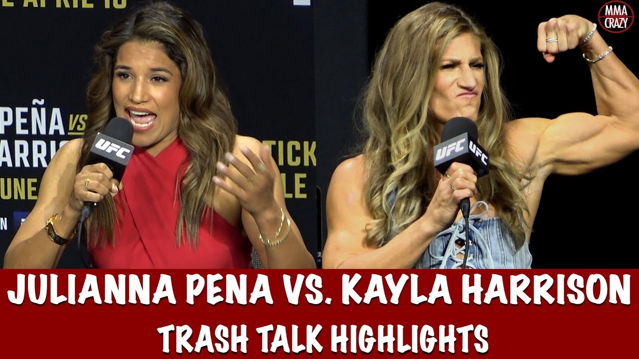Julianna Pena vs  Kayla Harrison Trash Talk Highlights UFC 316