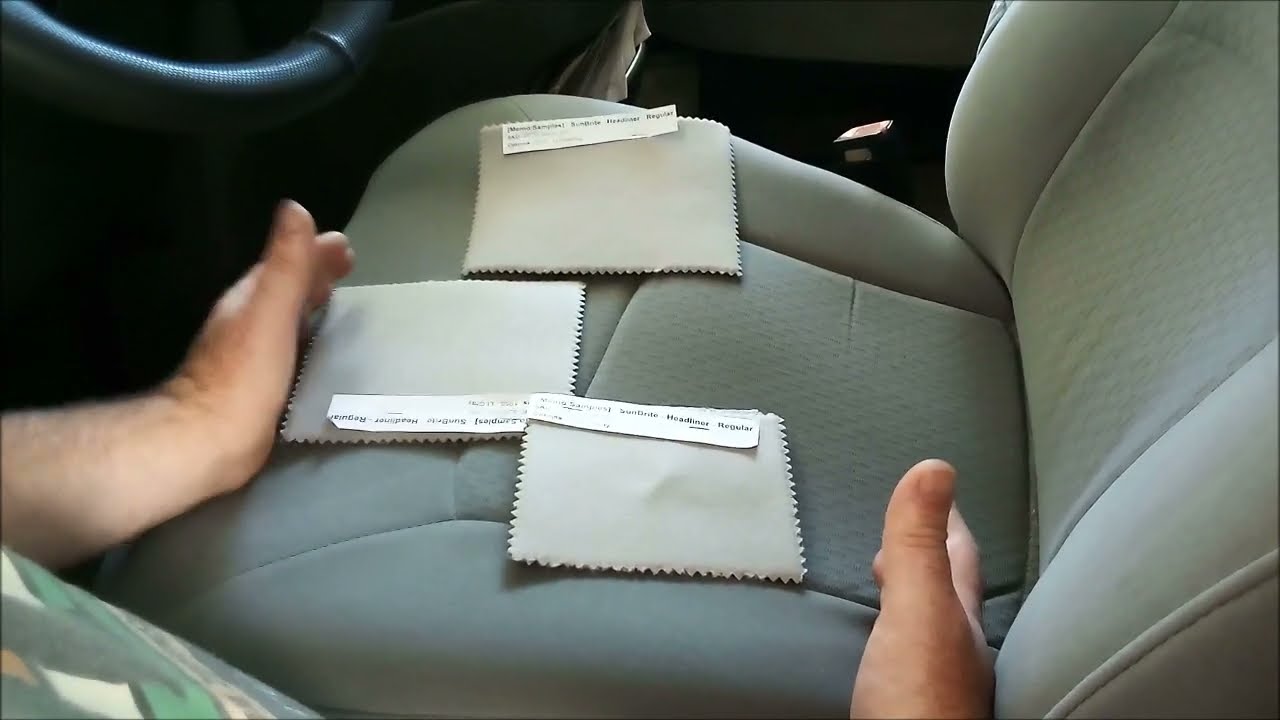 Ford E-350 Headliner Color Match (Gray) #headliners #fordvan #diyautorepair