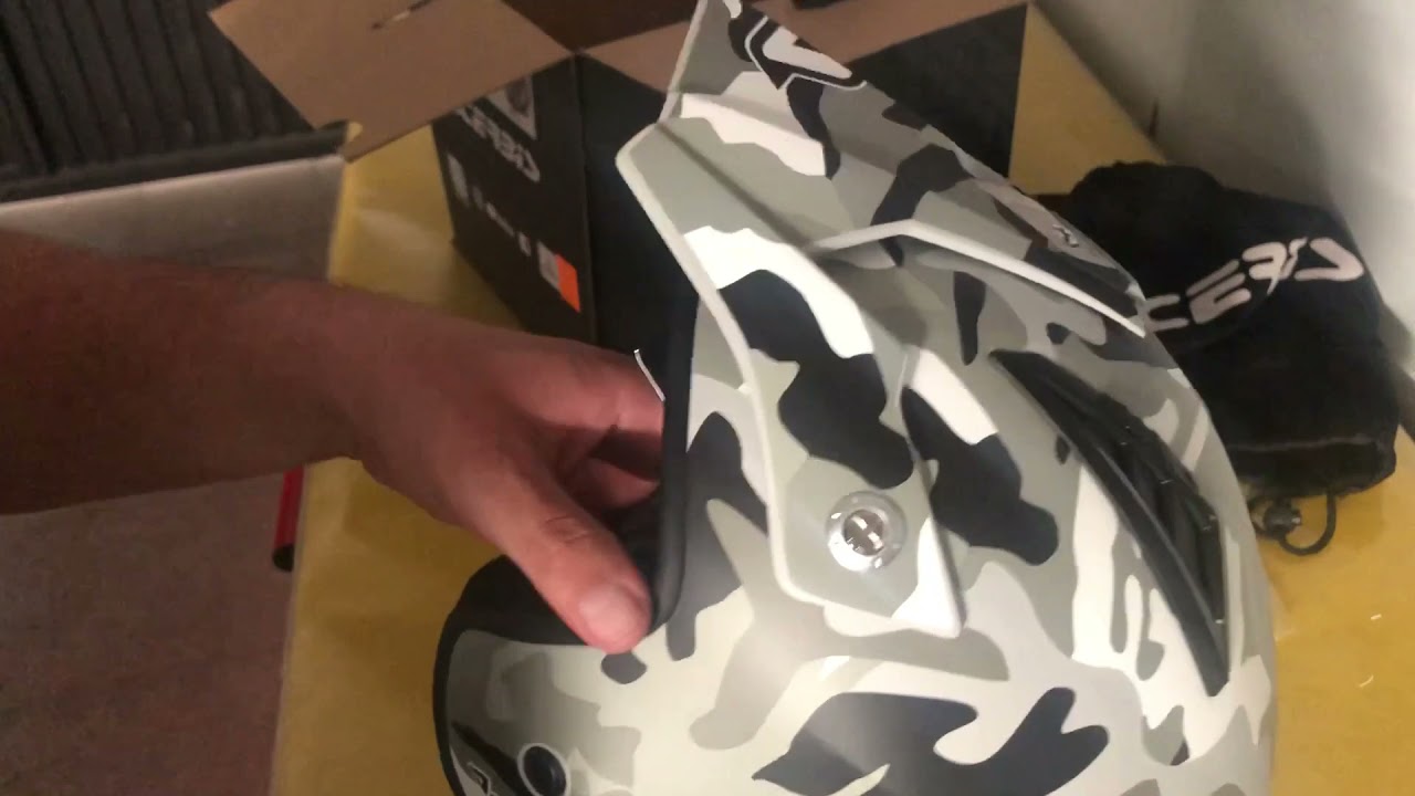 #54. Casco Jet  Aria camuflaje Acerbis unboxing. Jet Aria Camouflage Acerbis. VP 46