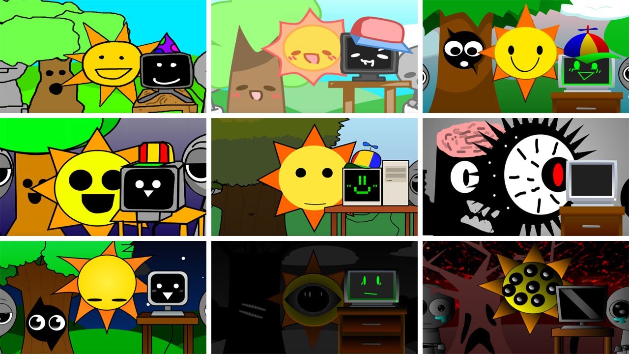 Incredibox - Sprunki but TRIO (MR TREE, MR SUN, MR FUN COMPUTER) во ВСЕХ модах для младенцев