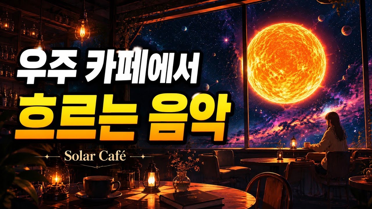 Solar Café ☀️ 우주 카페에서 흐르는 로파이 음악 | 집중 · 공부 · 휴식 LoFi Playlist (8 Hours)