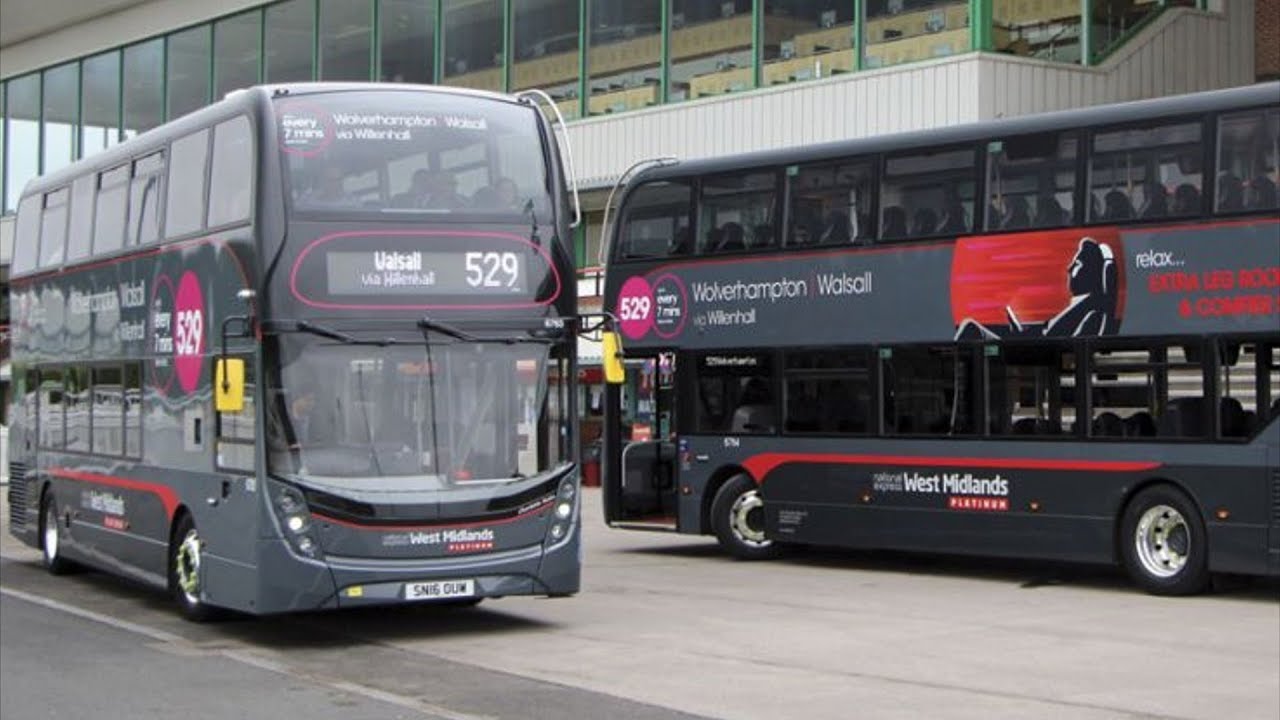 NX Platinum Enviro400 MMC, Wolverhampton - Walsall 529 19/5/17