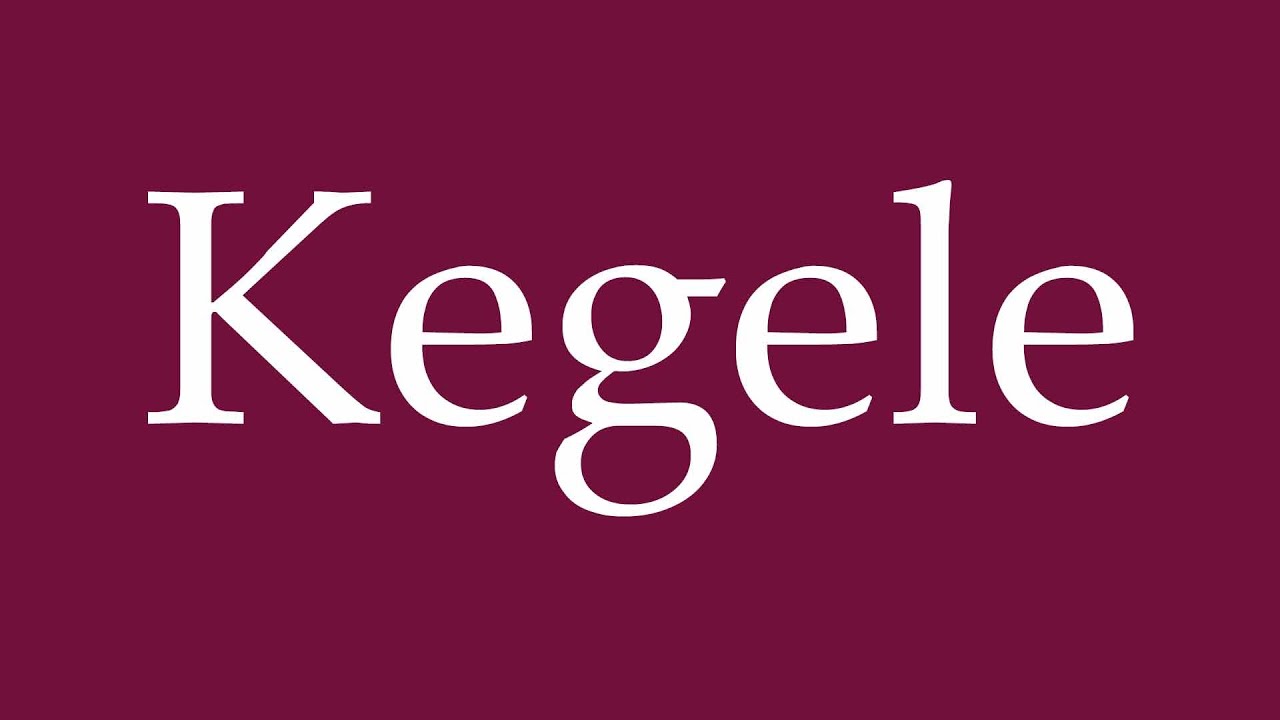 How to Pronounce ''Kegele'' Correctly in German