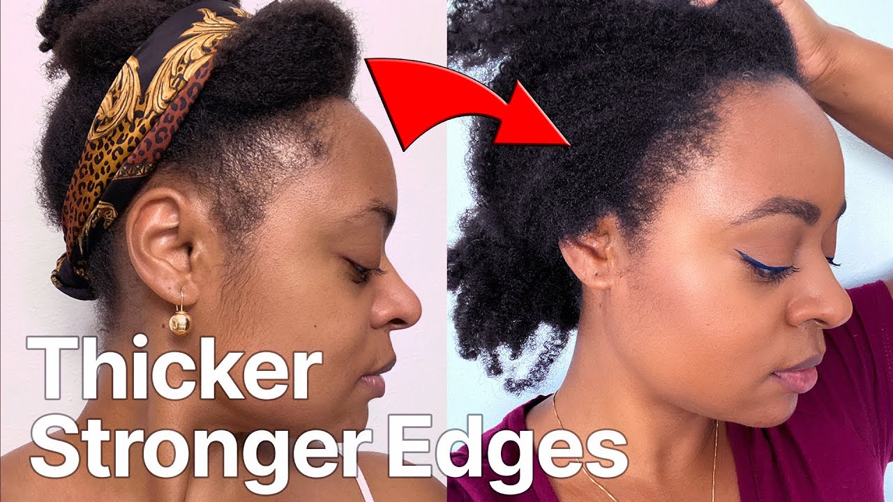 How I GREW MY THIN DAMAGED EDGES BACK  Fast *7 Weeks Growth*