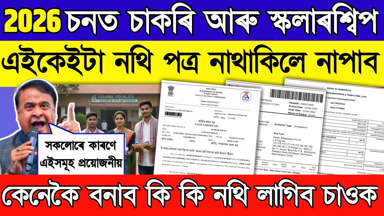 important documents for every student in 2026 // documents for scholarship and govt job