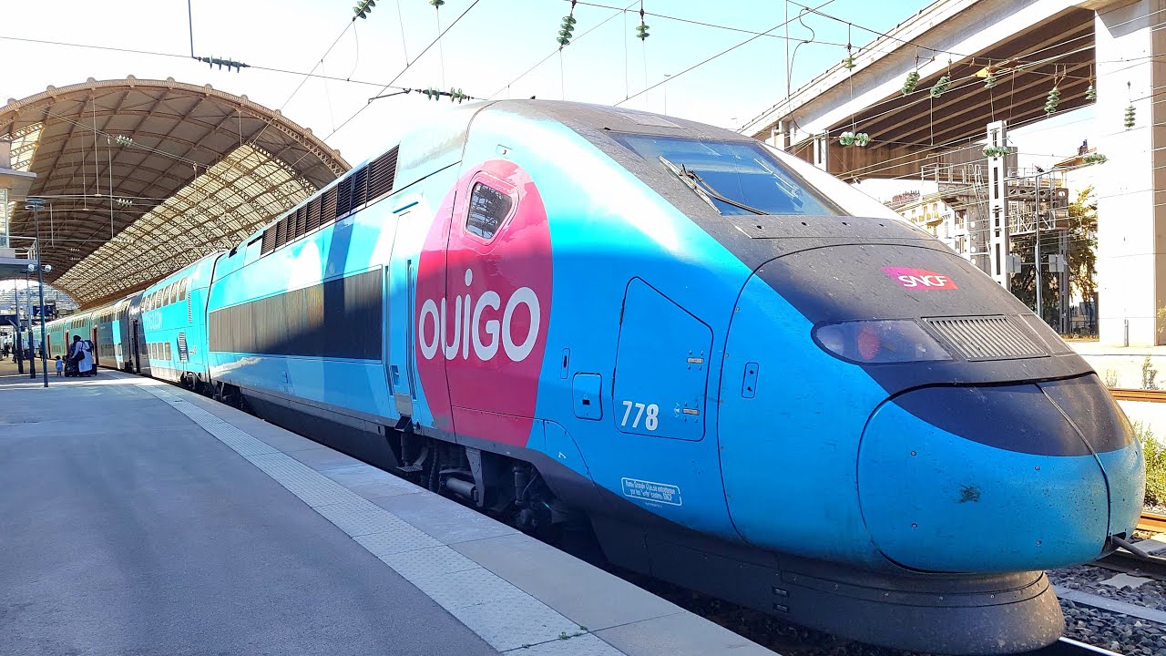 TGV OUIGO🚄Duplex Dasye HD : Paris - Gare de Lyon➡️Nice - Ville