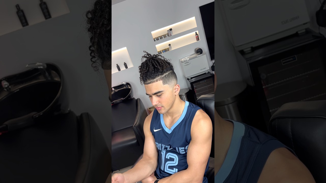 Isaac Kako haircut for Essendon best and fairest award night. Lalor Melbourne 📍🇦🇺