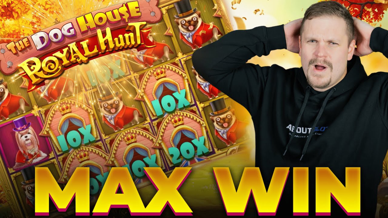 INSANE MAX WIN ON THE DOG HOUSE ROYAL HUNT (FIRST MAX WIN) 🐶