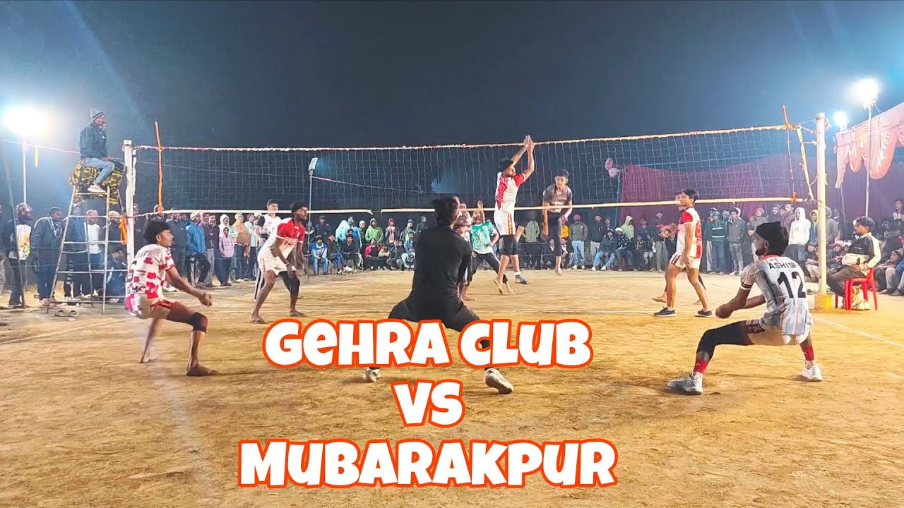 🤯gehra club vs Mubarakpur 🥵 semi final muqabla 🔥 donon ki team behtarin pradarshan #volleyball 