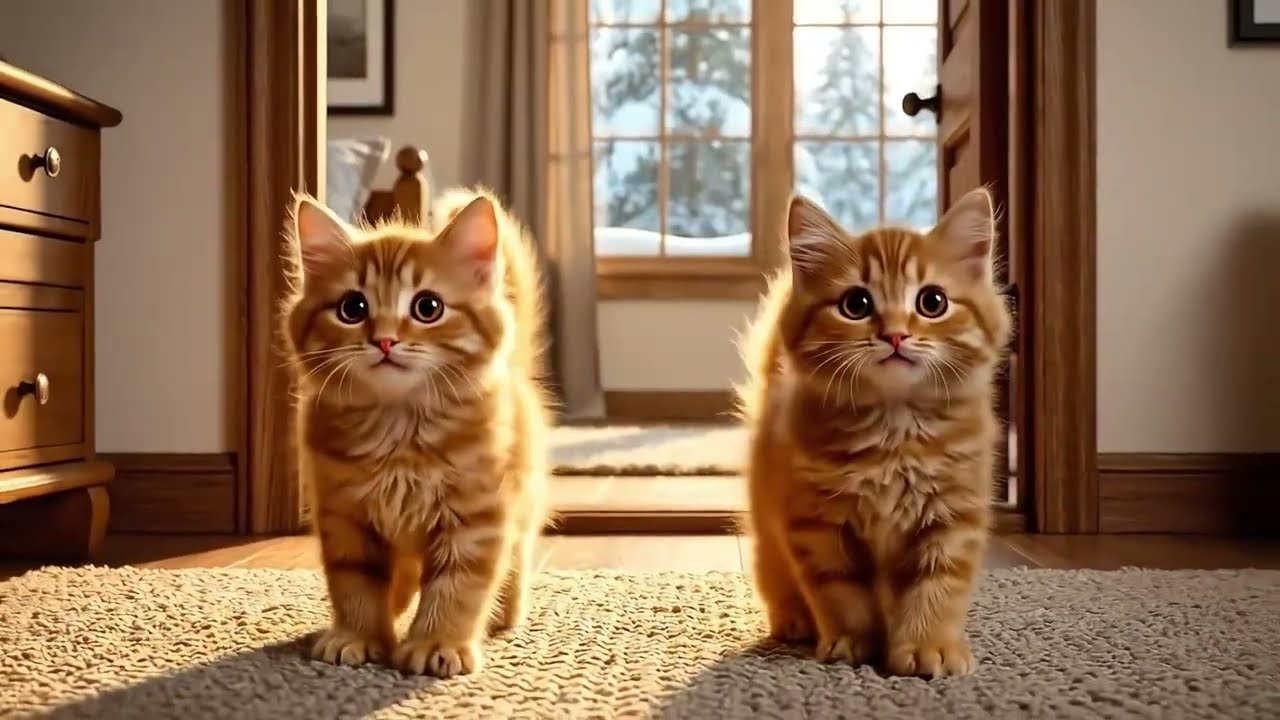 🐈🏠One winter morning for the Habby cat family.. #cat #kitten