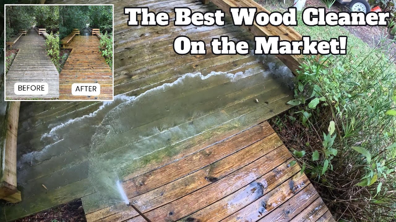Power Washing a deck with Green Ox Renew!