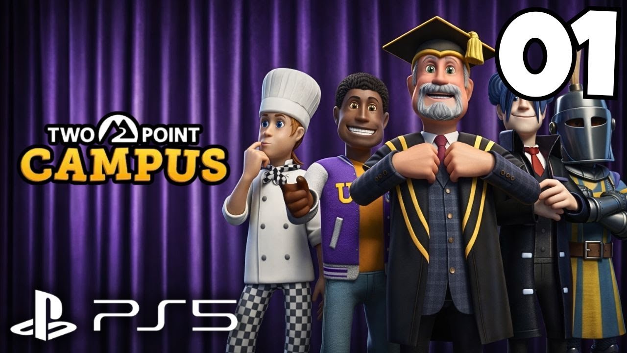 Two Point Campus PS5 - Part 01 : Running a Cozy University Simulator