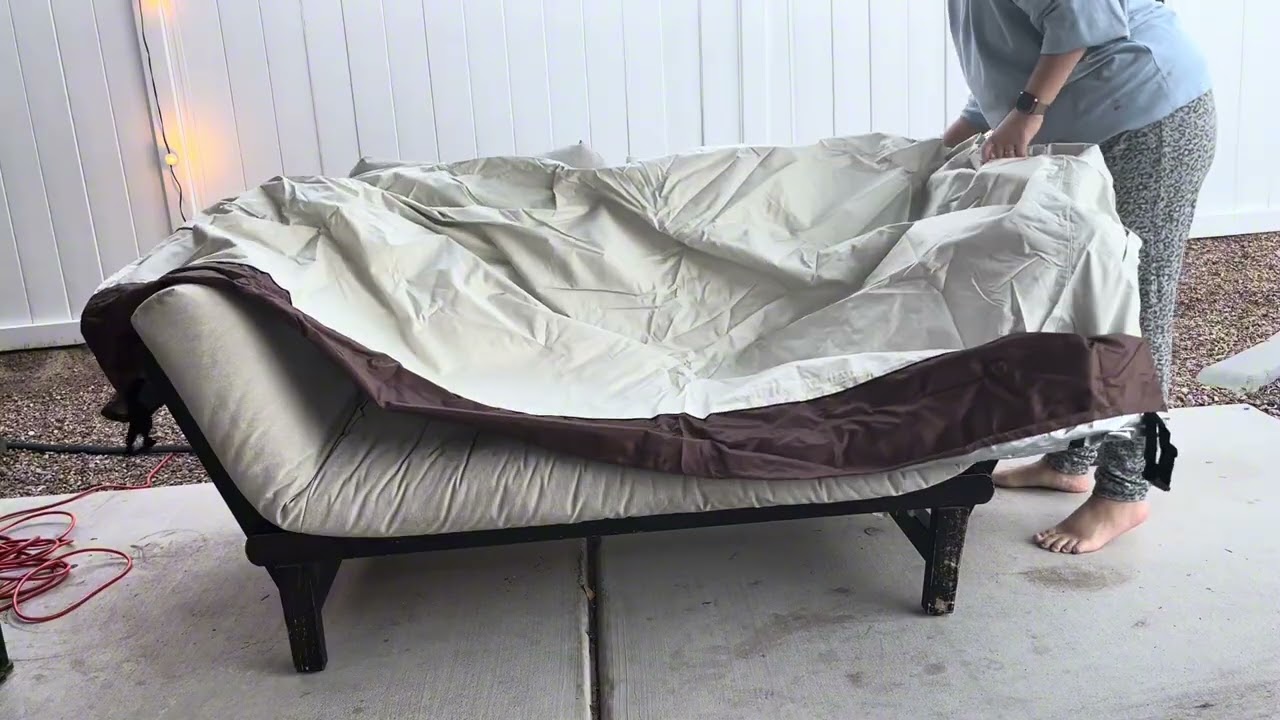 Durable for all weather- Outdoor Couch Cover, 3-Seater Patio Sofa Covers