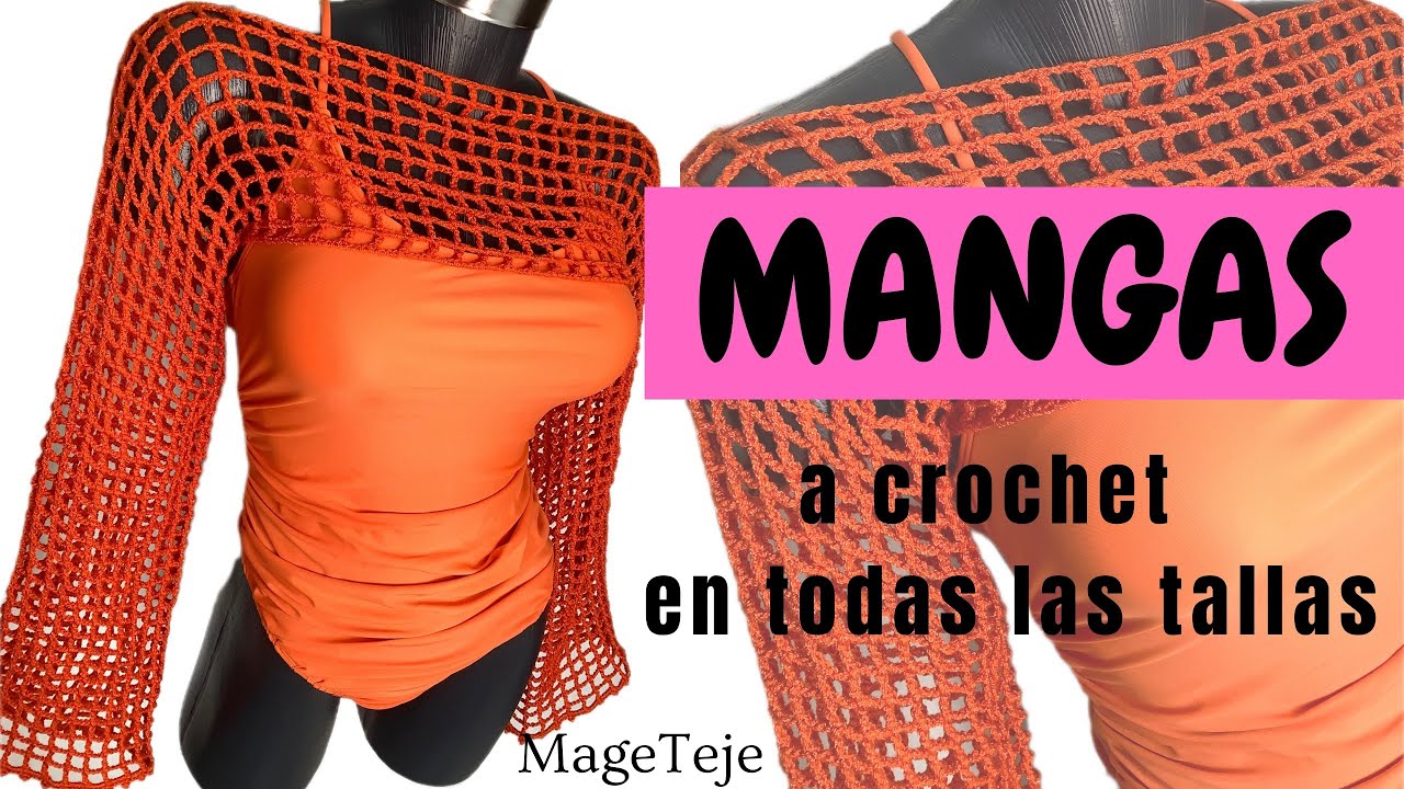 MANGAS_BOLERO_a_crochet_en_todas_las_tallas 🧶 | RÁPIDO y FÁCIL | Vende muchos en tu emprendimiento