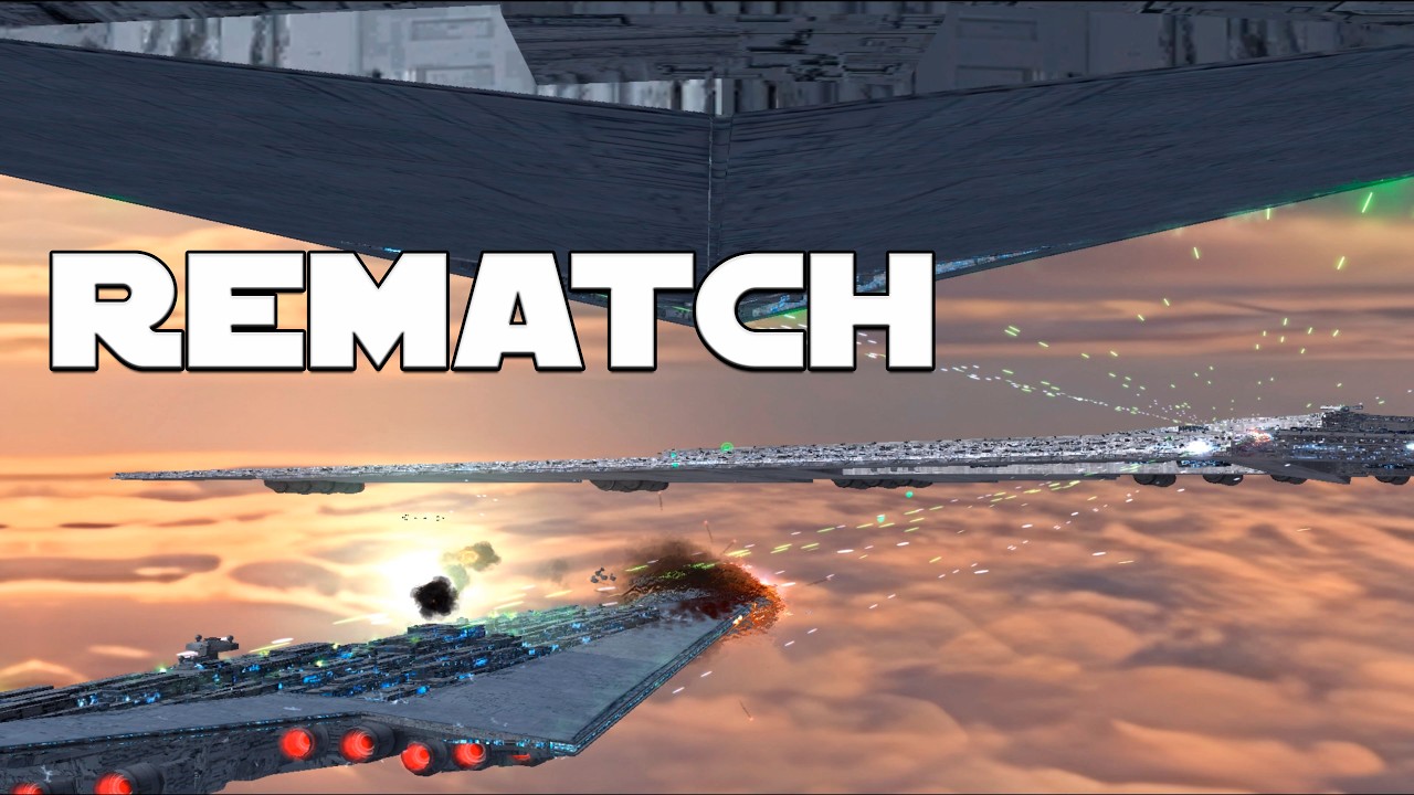 New Supremacy vs 3 Executor Super Star Destroyers Rematch | Star Wars Empire at War