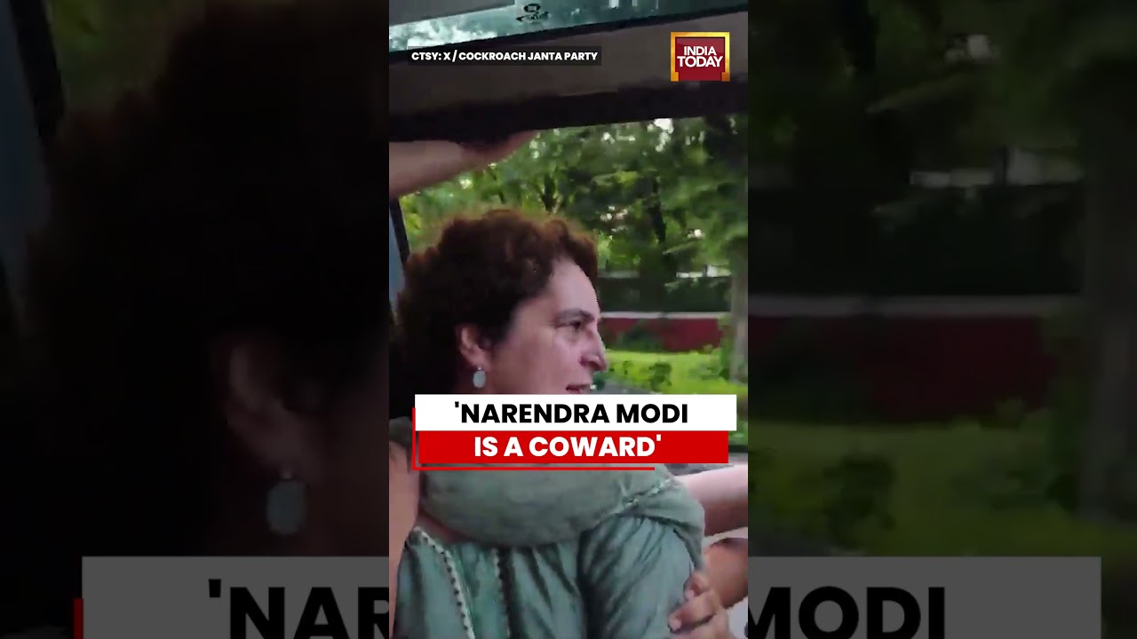 Priyanka Gandhi Calls PM Narendra Modi 'Coward' During NEET Protest #priyankagandhi #neet