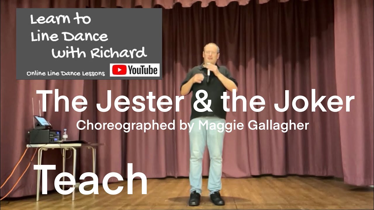 IMPROVER LINE DANCE LESSON 29 - The Jester & the Joker - Part 1 - Full Teach