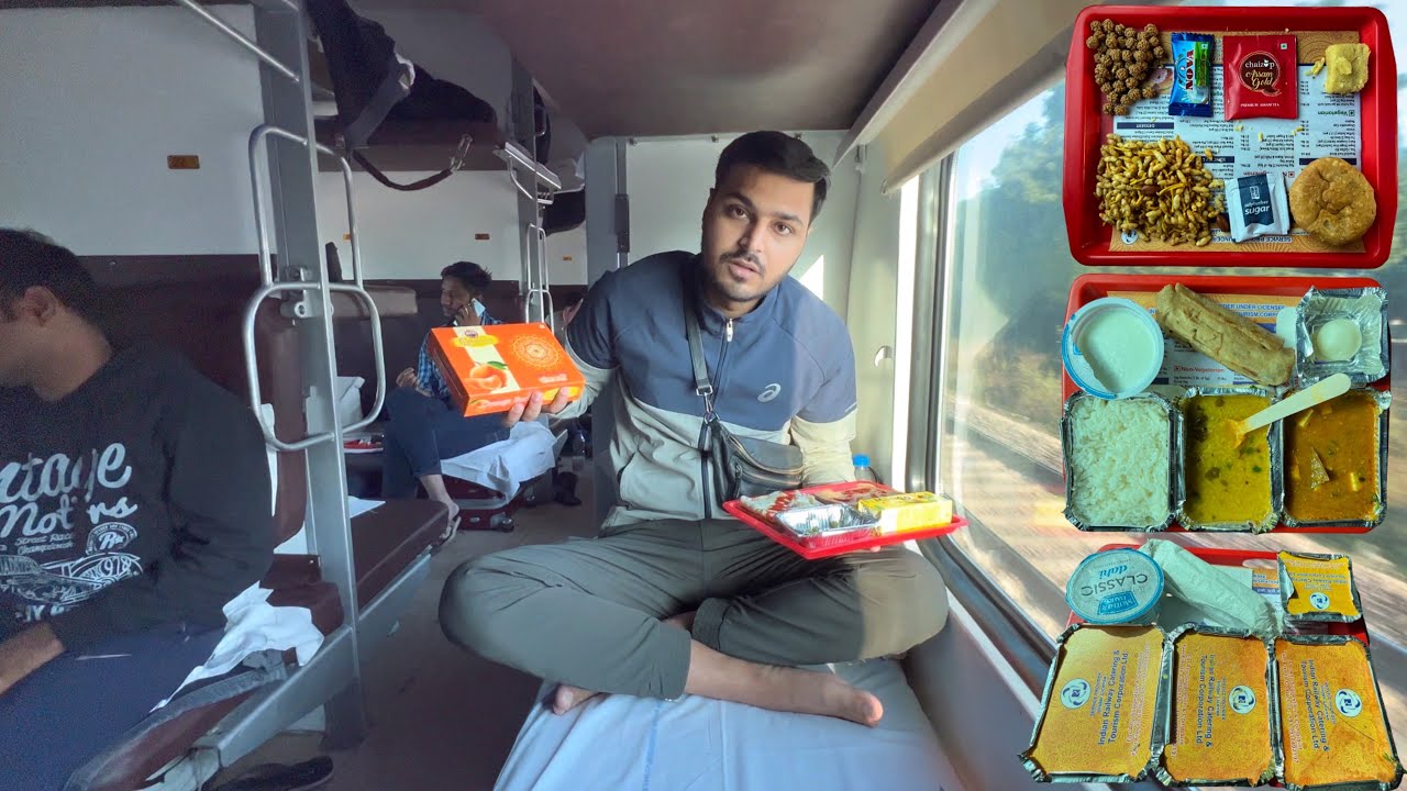 Secunderabad Rajdhani Express Train Journey in 3rd AC *IRCTC Food Review* 😋