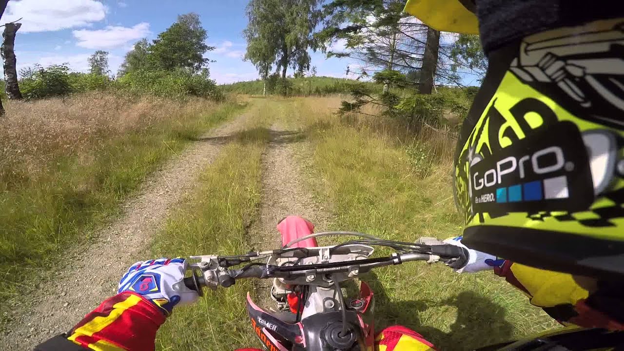 Honda CRF250R 05 Fast run through the Eriksdal forest