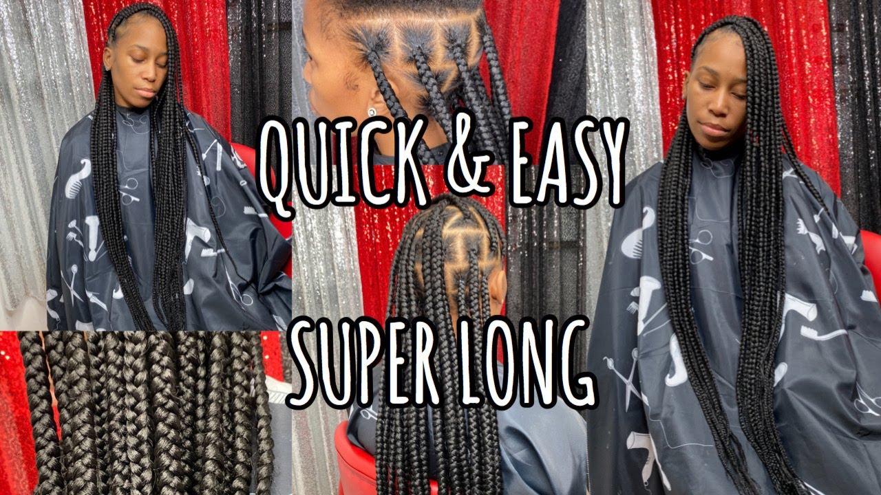 Jumbo KNOTLESS Box Braids | EXTRA LONG Length | Protective Style