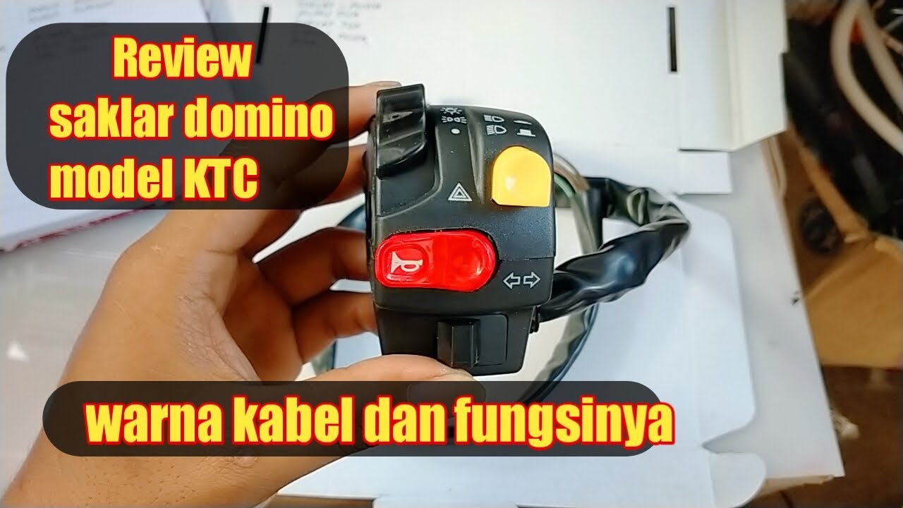saklar Domino model KTC data kabel dan fungsinya