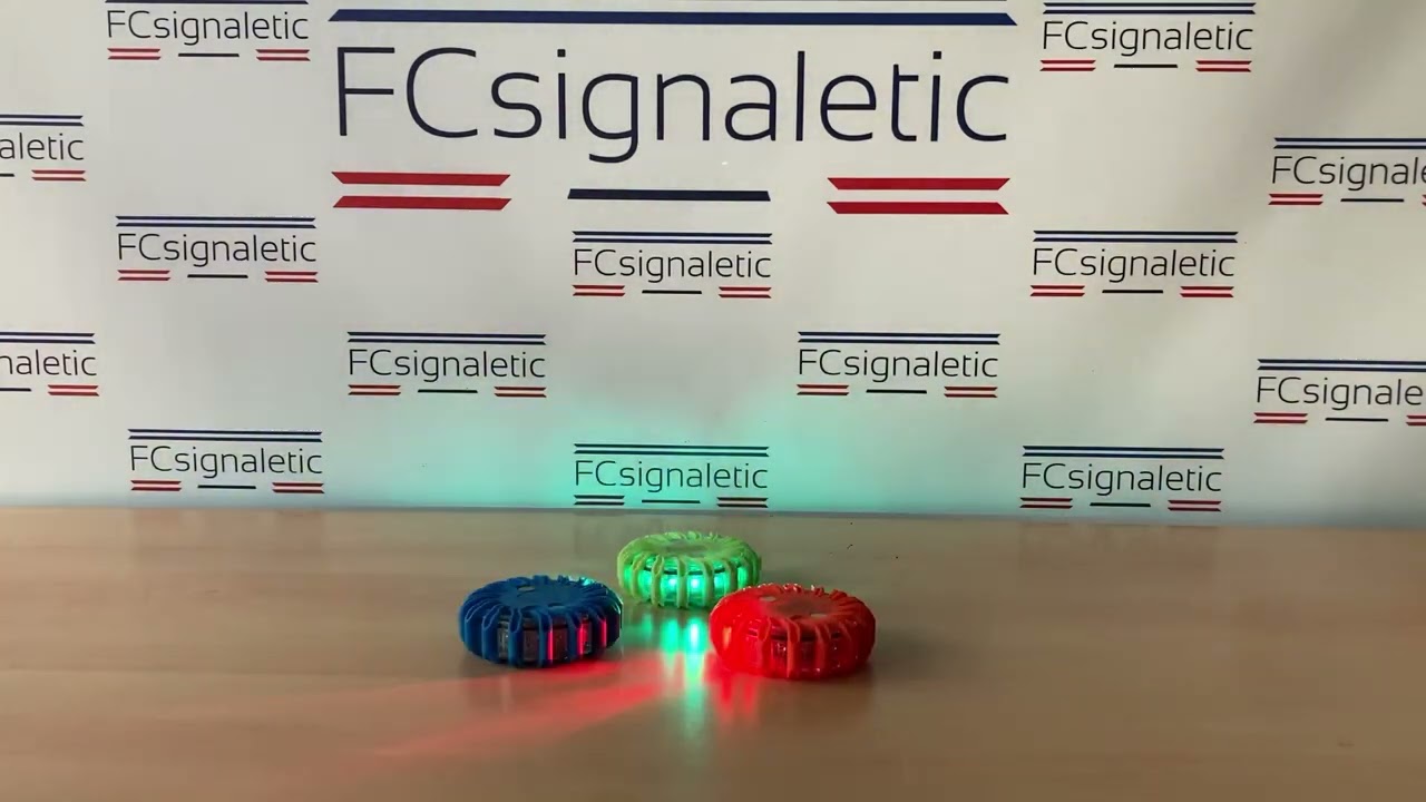 Balises lumineuses magnétiques et rechargeables