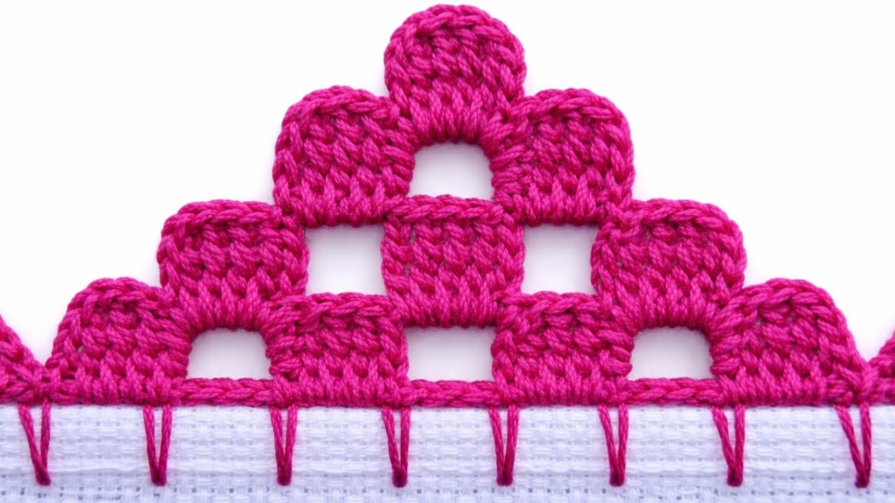 PUNTILLA🌺PERFECTA #81 con FLORES Tejida en Una Sola Vuelta