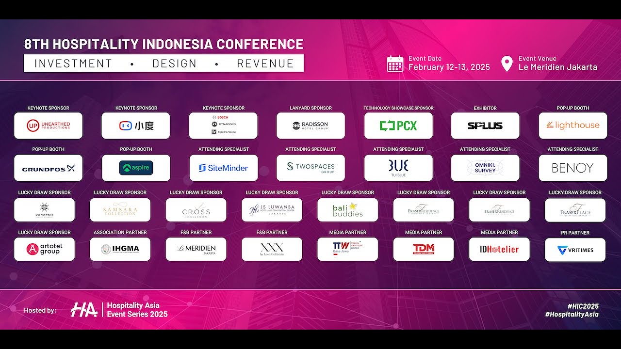 The 8th Hospitality Indonesia Conference #HIC2025 by #HospitalityAsia