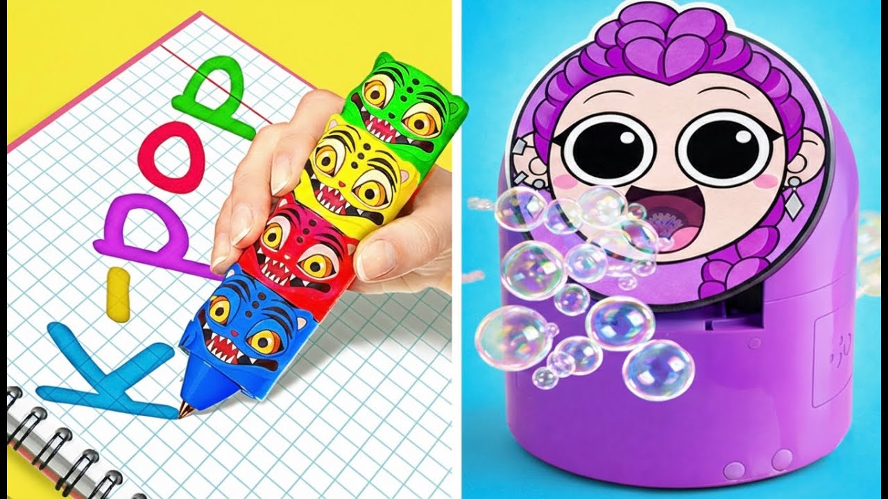 🤩🫧 ¡Máquina de Burbujas Huntrix para Rumi! | Gadgets K-Pop ASMR Súper Divertidos 🎶✨