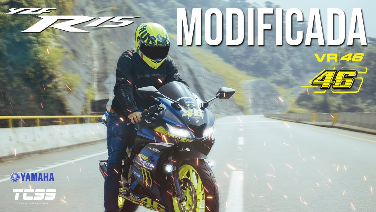 😈💥 R15 V3  MODIFICADA / ESTILO VALENTINO ROSSI 46 con FULL SYSTEM 😱