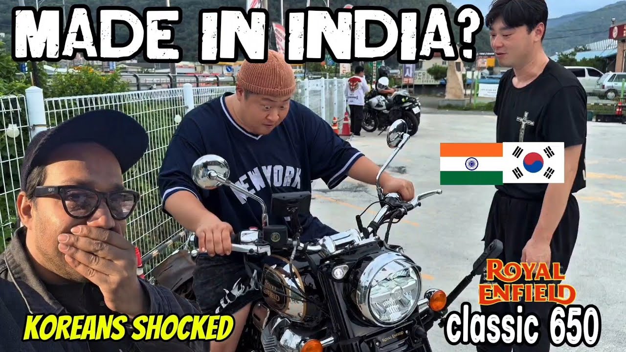🇰🇷Koreans SHOCKED to see MADE IN INDIA motorcycle&hellip; Indian Bike?