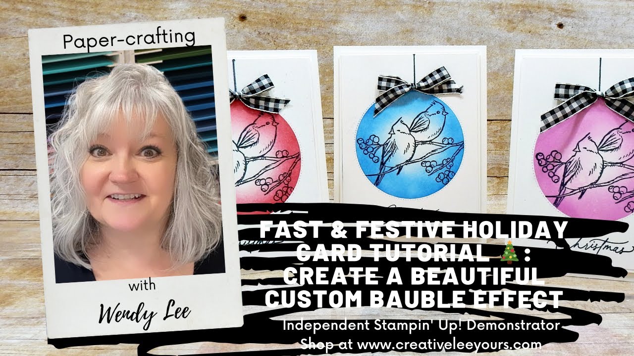 Fast & Festive Holiday Card Tutorial 🎄: Create a Beautiful Custom Bauble Effect