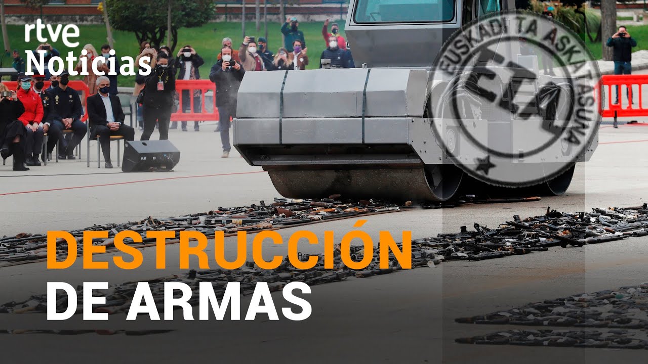 ARSENAL TERRORISTA: Más de MIL ARMAS de ETA y GRAPO destruidas en un acto simbólico | RTVE Noticias