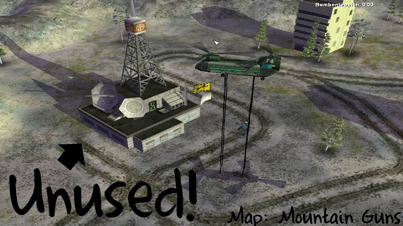 C&C Zero Hour - Unused Stuff: "Mountain Guns" Special Power (Map)