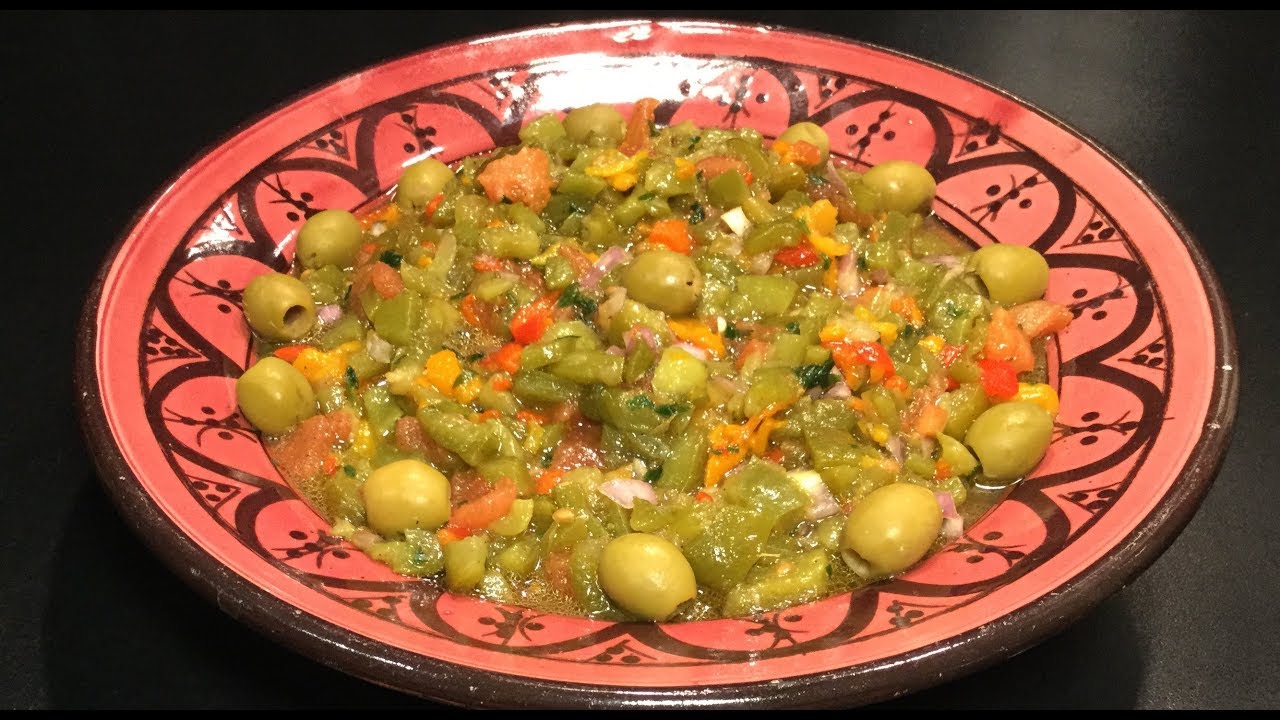 LA SALADE MECHOUIYA DE POIVRONS À LA MAROCAINE
