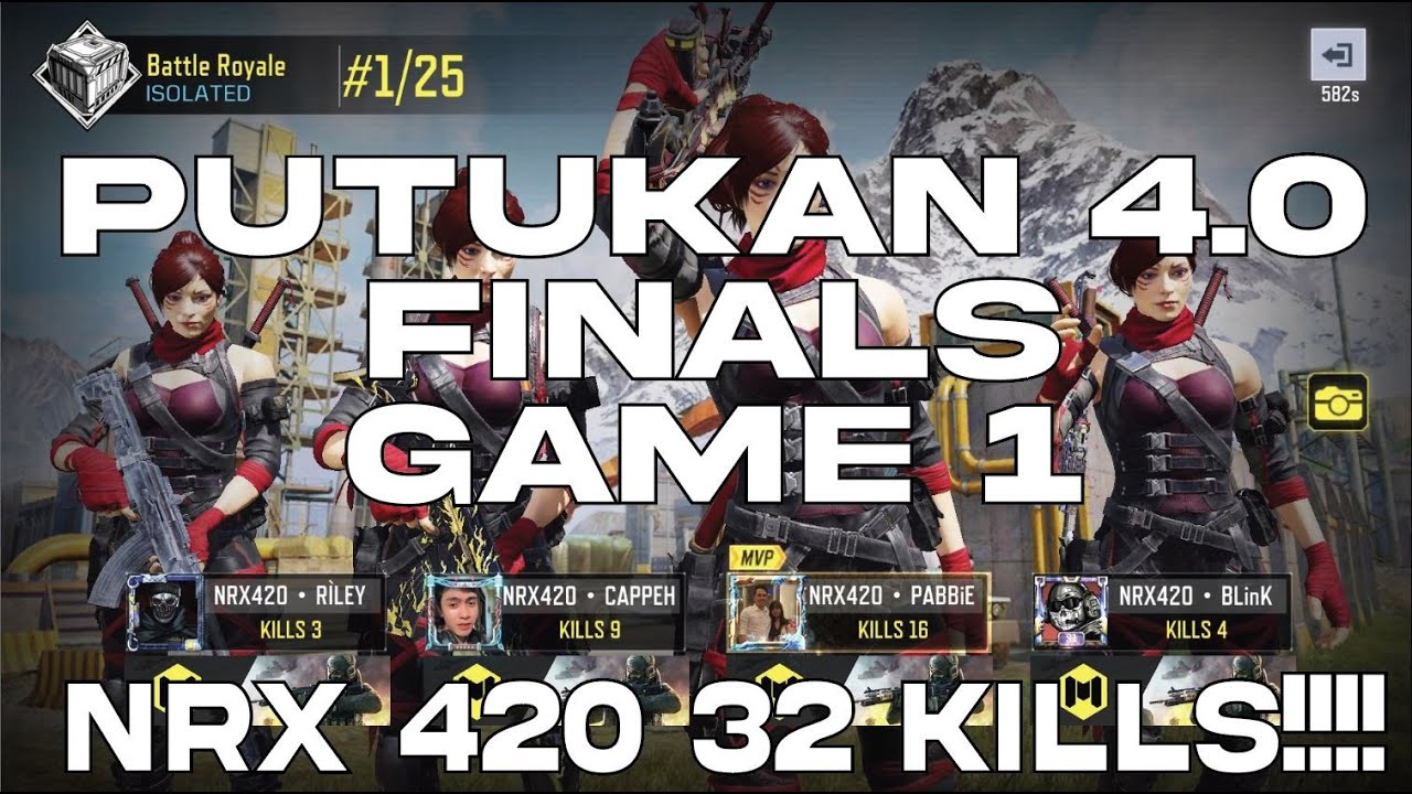 NRX 420 DOMINATION!!! 32 KILLS!! - PUTUKAN 4.0 FINALS FULL GAME 1