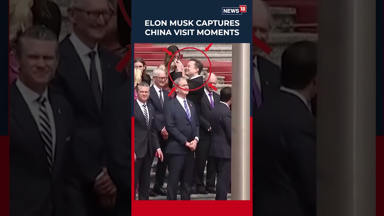 Elon Musk Was Seen Capturing Key Moments During Donald Trump&rsquo;s Official Visit To China | N18S