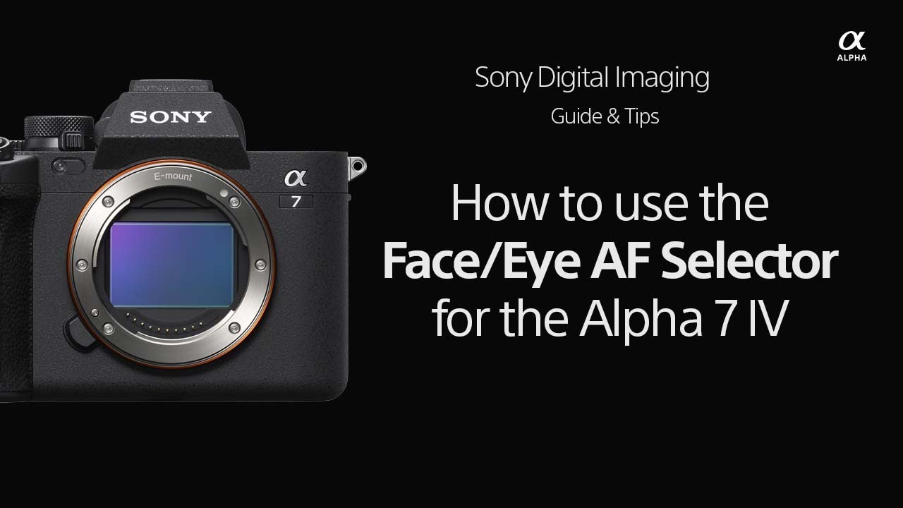 Sony  |  How To's  |  How to use the Face/Eye AF Selector for the Alpha 7 IV